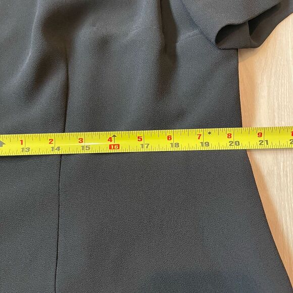 Cynthia Howie Black 16W Womens Blouse Top & Skirt Chiffon Set Classic VTG - Picture 10 of 11